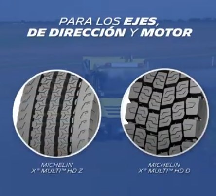 Banda de rodadura de los Michelin X MULTI HD D y Z